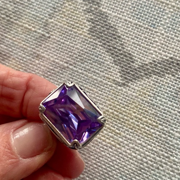 Silpada Sterling Silver LAVENDER FIELDS Statement Ring - Picture 5 of 9